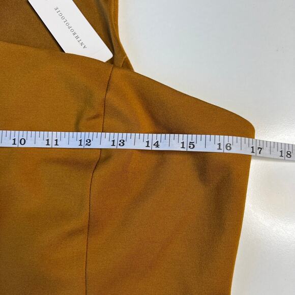 NWT Anthropologie Sunday In Brooklyn Asymmetrical Cutout Bronze Top Size Large - Picture 6 of 12